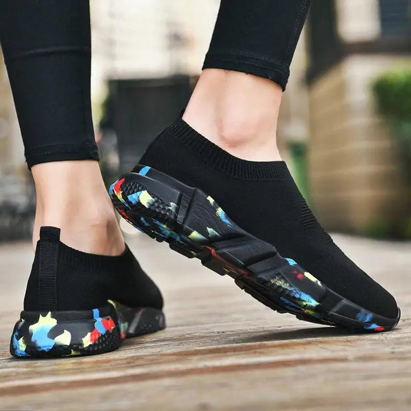 LSH Women's Lightweight Running Shoes Anti-slip Outdoor Soft Loafers Fashion Sneakers Tennis Shoes