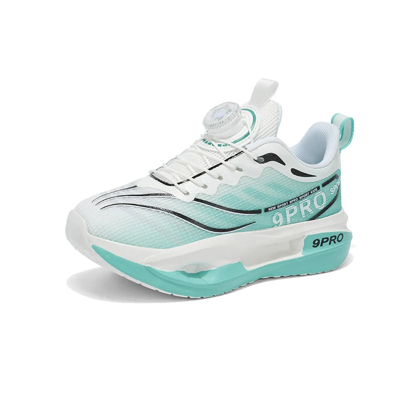 Kids Breathable Laceless Running Sneakers Lightweight Sport Shoes Non Slip Soft Sole Children Athletic Shoes for Boys Girls