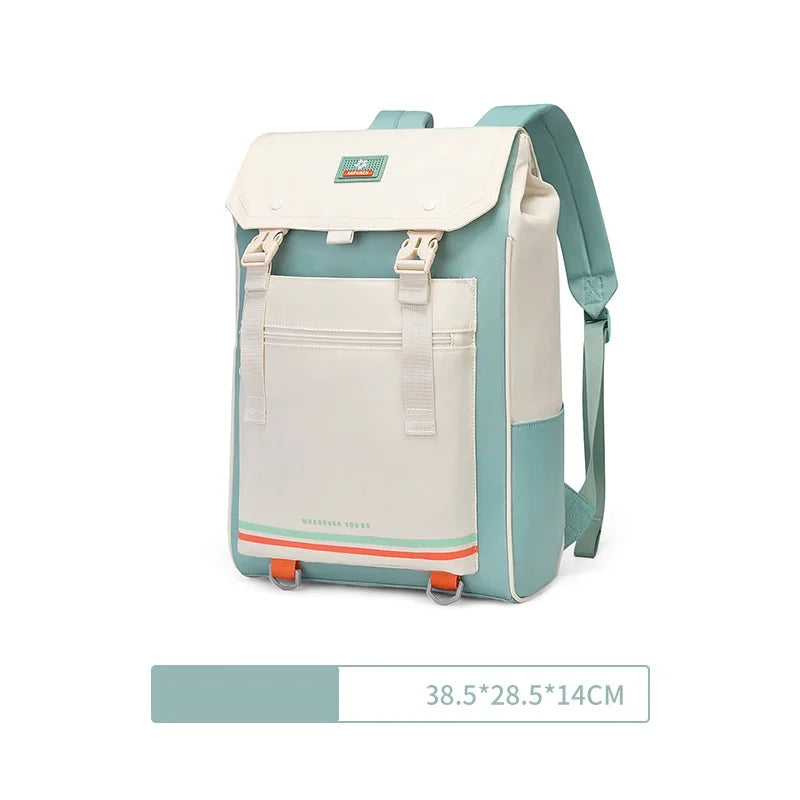 2025 New Fashion Simple Backpack Large Capacity Lightweight ridge protection Portable Student Schoolbag