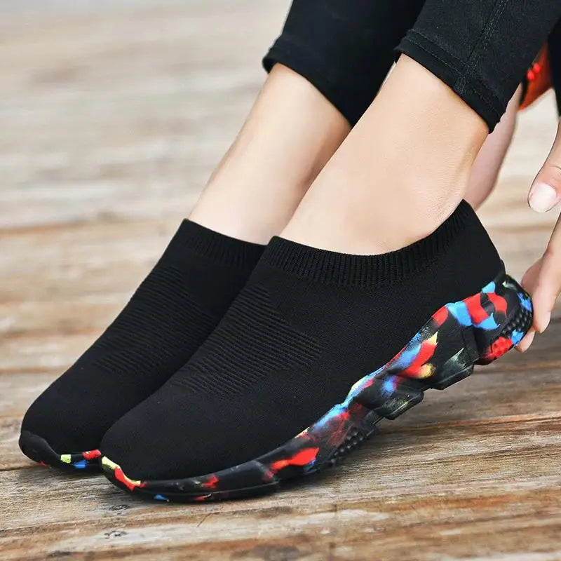 LSH Women's Lightweight Running Shoes Anti-slip Outdoor Soft Loafers Fashion Sneakers Tennis Shoes