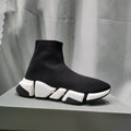 Trendiga sneakers för par – vardagsskor i stickat material, sportig retrostil med mesh och god andningsförmåga