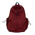 15.6 Inch Nylon Waterproof College Backpack Large Capacity Travel Unisex Laptop Backpacks Simple Design School Bag for Teenagers