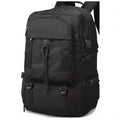 50L 80L Men's Large Travel Backpack, Separate Shoe Compartment Waterproof Business Backpack Outdoor Sports Black Storage Bag