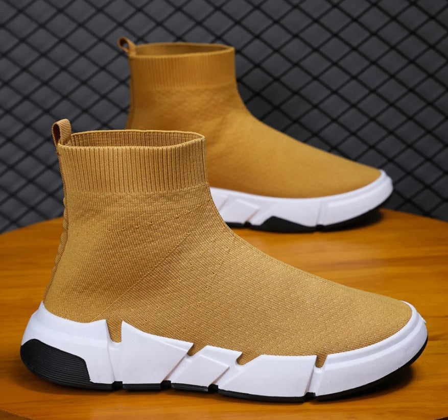 Nya högskaftade slip-on-skor i mesh – trendiga, mångsidiga skor i sportig vardagsstil för män